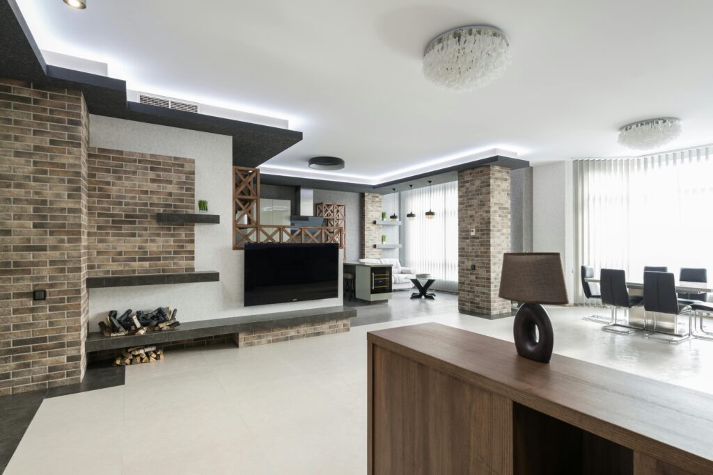 Open contemporary hall